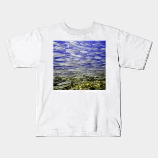 Silver Fish Wall Kids T-Shirt